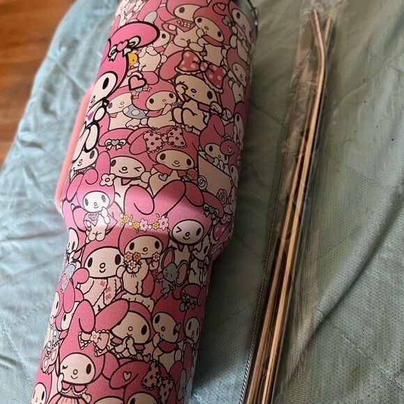 Sanrio Pink My Melody Stainless Steel Tumbler - Picture 3 of 9